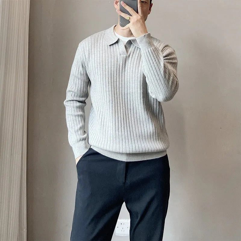Boys loose knit sweater in rabbit fur modal blend, long sleeve pullover in multiple colours
