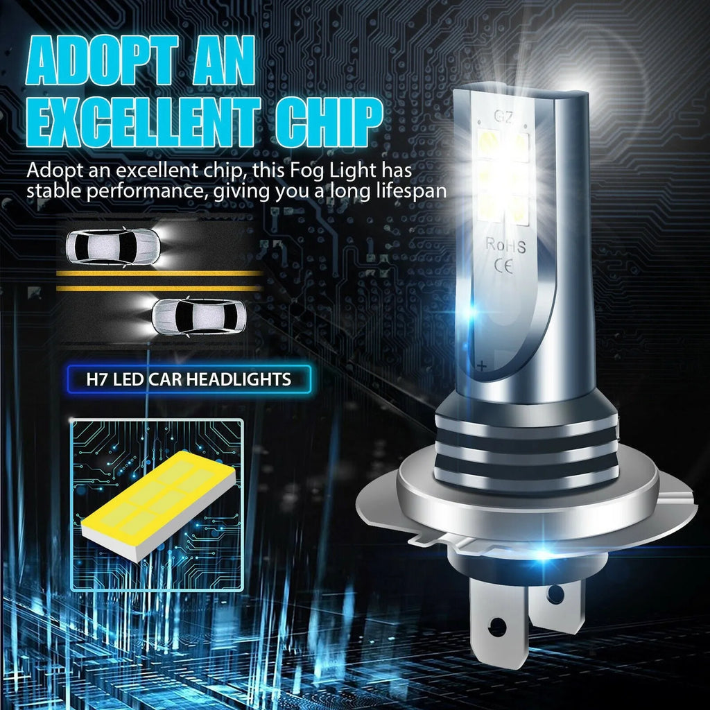 12 SMD LED automotive fog light bulb with aviation aluminium housing measuring 6.0 x 1.8 cm