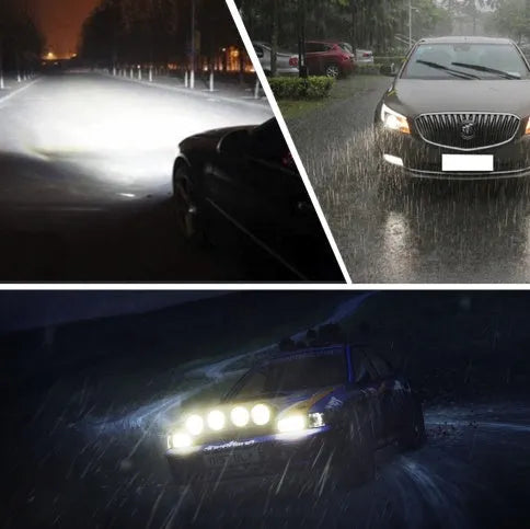 S2 car LED headlight bulbs, COB chip, 6500K white, 8000LM, aviation aluminium 6063 cooling fan, H4 H7 H11 sockets