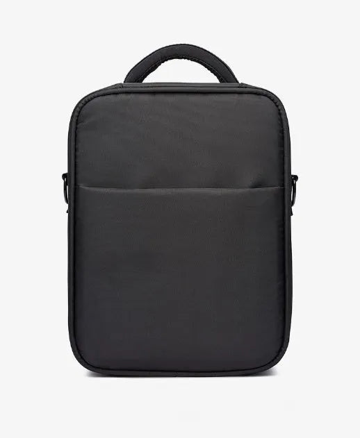 Black Oxford fabric men's messenger bag with single shoulder strap