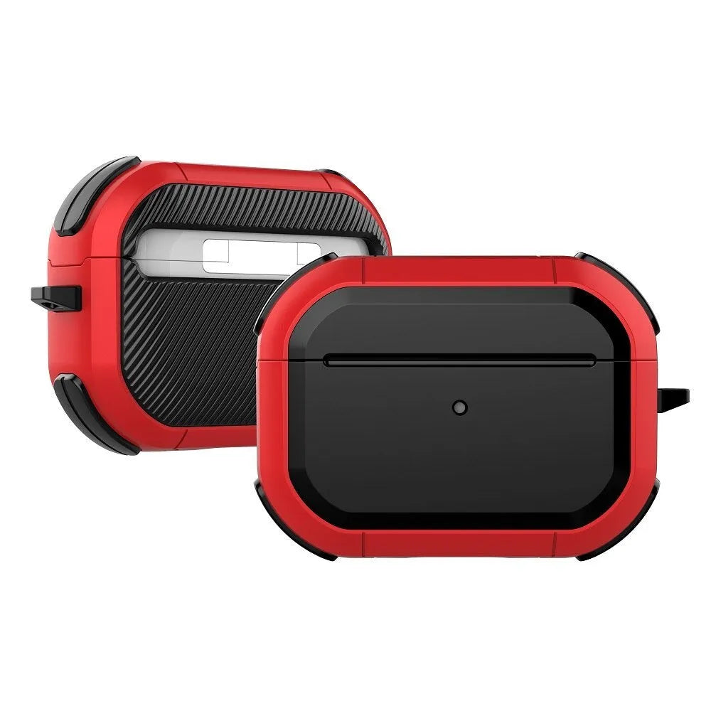 Black TPU and PC protective case for Apple AirPods Pro charging case