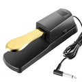Black single leg sustain pedal for MIDI keyboards and electronic pianos
