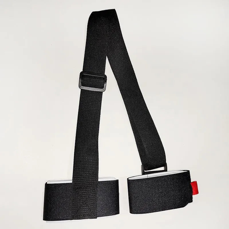Adjustable skiing bandage shoulder strap with hook and loop fastening in choice of colours