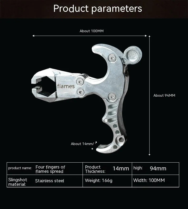 Alloy archery release aid showing two-axis harpoon clip mechanism for bowstring engagement