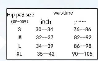 Black cycling protective trousers with integrated hip pads, shown in size L.