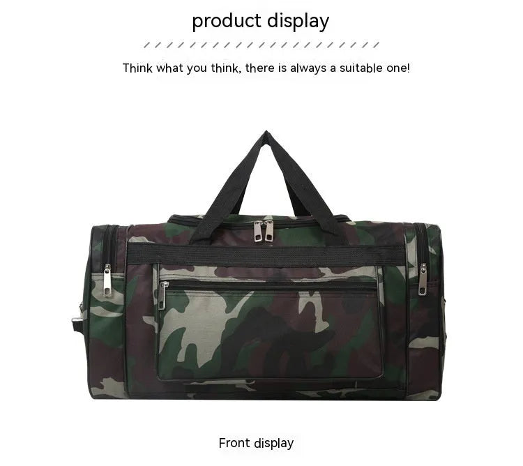 Camouflage waterproof luggage backpack with striped pattern, under 20L capacity for travel