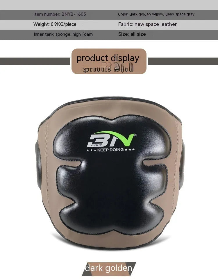 Dark grey Sanda boxing breast protection target with thickened foam for waist safety