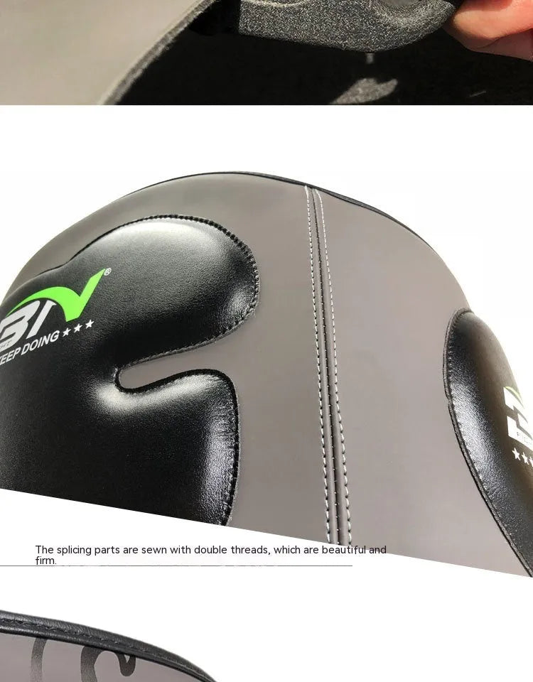 Dark grey Sanda boxing breast protection target with thickened foam for waist safety