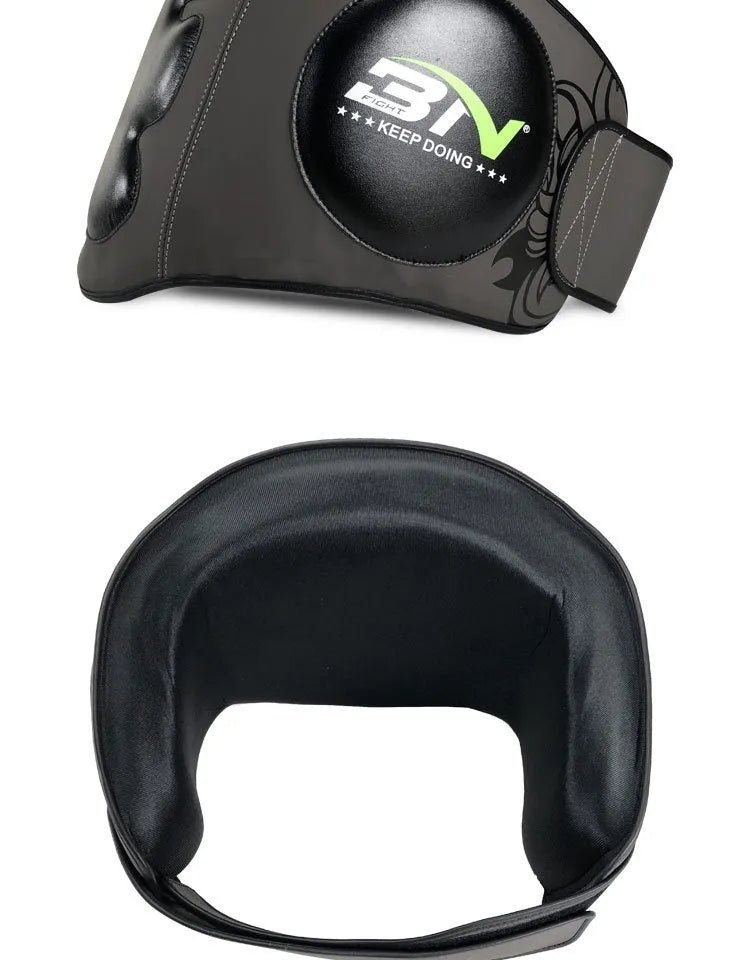 Dark grey Sanda boxing breast protection target with thickened foam for waist safety