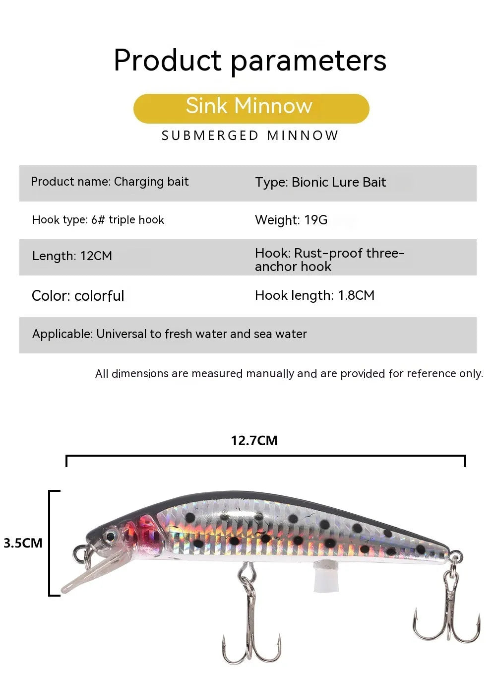 USB charging floating electric fishing bait lamp with colourful LED illumination for night fishing