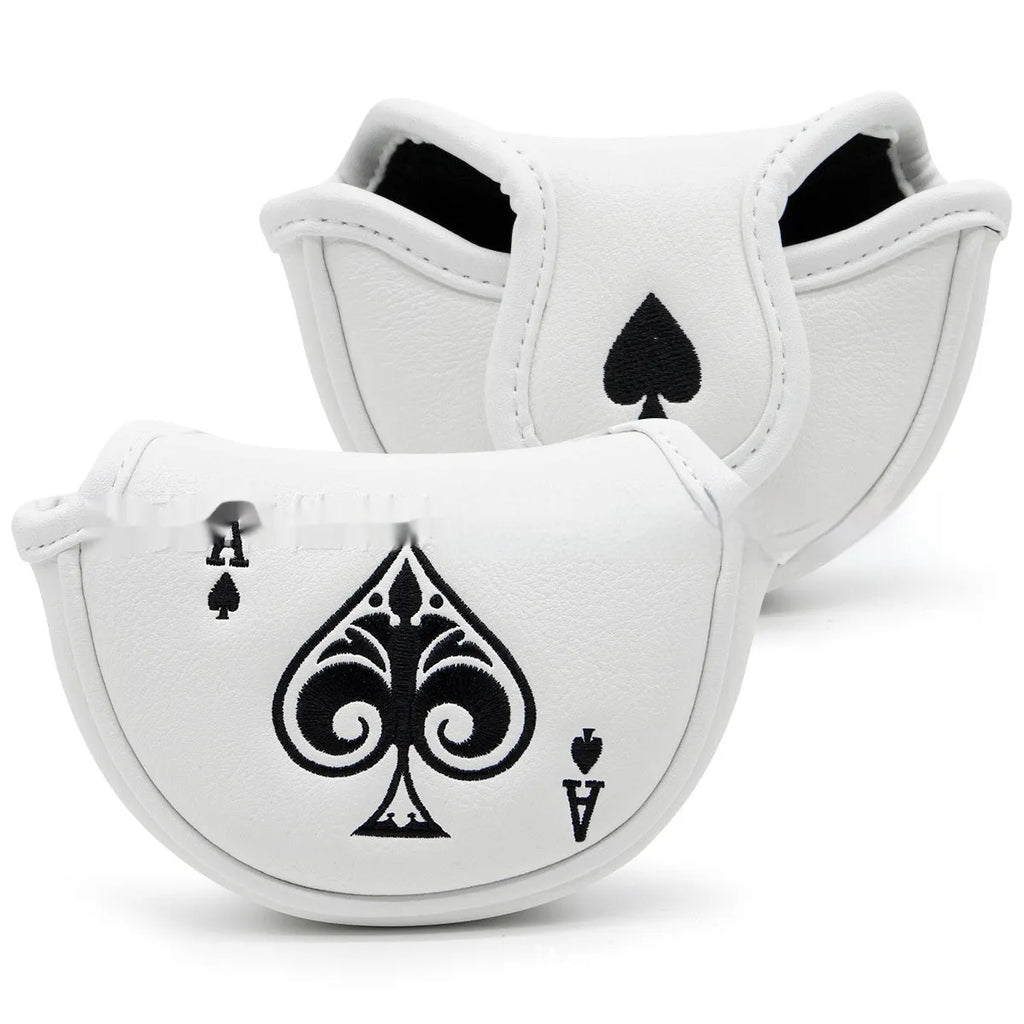 Golf putter sleeve in PU material for clubhead protection and bag organisation