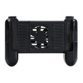 Black Bluetooth cooling game controller for iPhone with ergonomic design and extended battery life