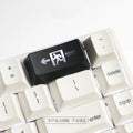 Transparent mechanical keyboard safety evacuation exit backspace keycap with wired USB connection