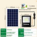 Solar-powered LED courtyard light with waterproof housing for outdoor household use