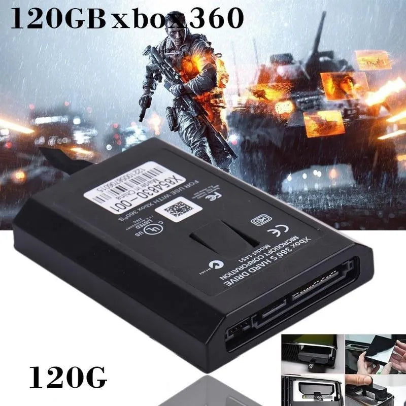 120GB internal hard drive for Xbox 360 E and Xbox 360 Slim console storage