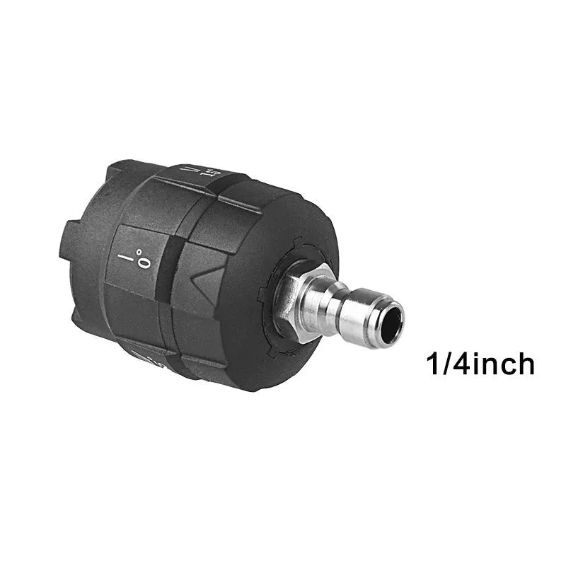 Five-in-one multi-functional high-pressure water nozzle with engineering plastic construction