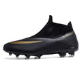 High top football shoes with flying sock fit, non-slip rubber outsole and lace-up front, adult unisex, sizes 36-45