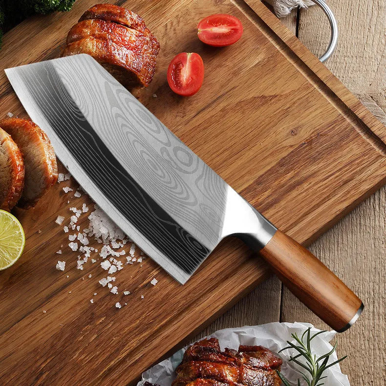 320mm stainless steel kitchen knife with a 40cr13 forged blade