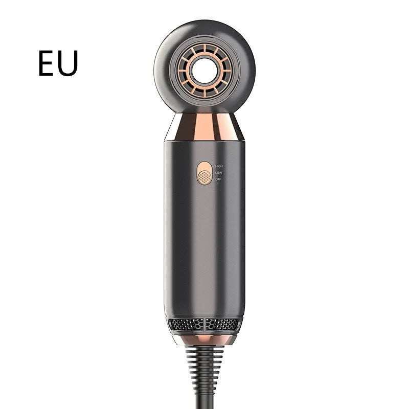 Leafless blower with foldable handle showing cold and hot air function controls