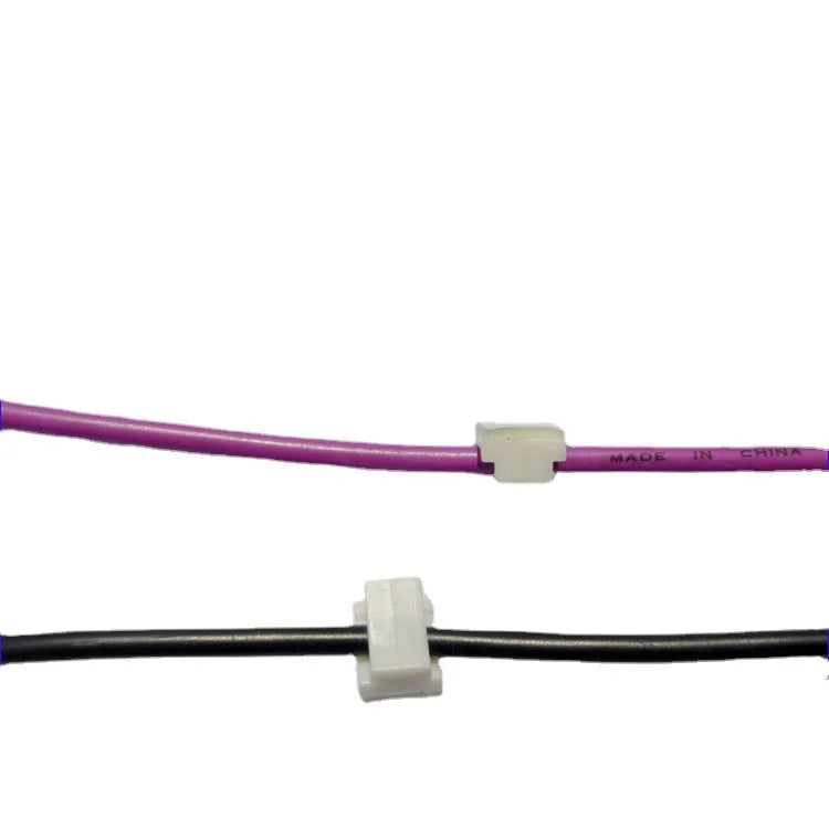 Black PA66 automotive wiring clip with 9mm x 12mm x 6.2mm dimensions for cable management