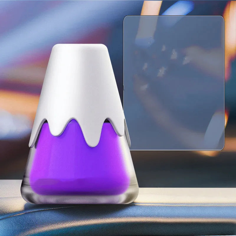 Glass and paste car fragrance diffuser unit shown in one of four colour options.