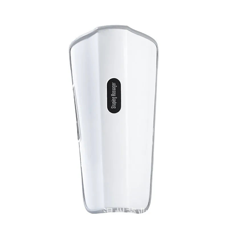 White plastic pulse calf massager unit with mechanical controls for infrared and electrotherapy leg massage.