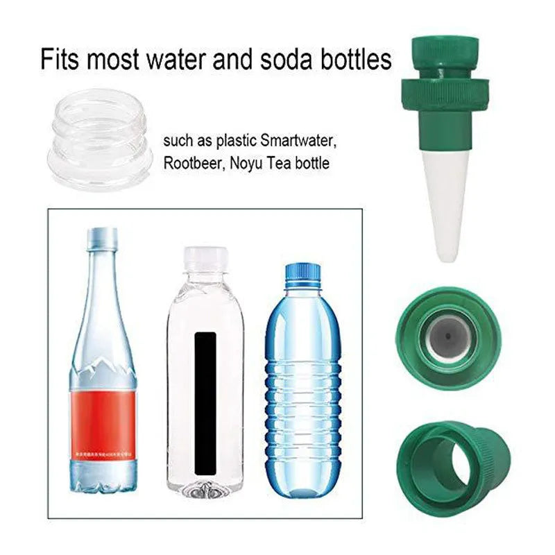Green ceramic plant watering dripper for cola bottle irrigation system