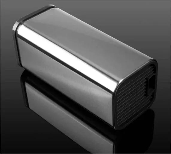 Black and white kitchen tool holder with detachable draining base for storing knives and cutlery