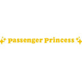 Passenger princess decorative sticker for car rearview mirror in reflective colours