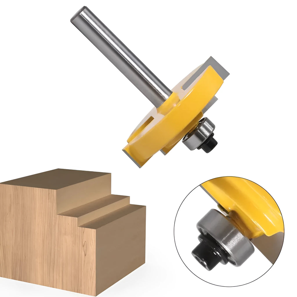 Door and window step knife router cutter with 8mm shank and carbide blade