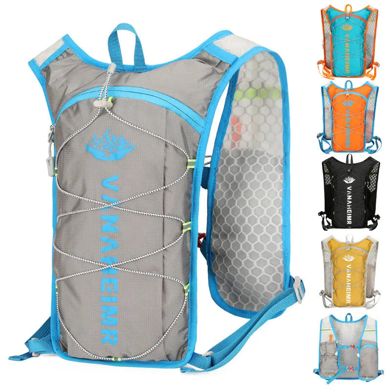 Ultra-light solid-colour outdoor backpack in Streamer Orange with air pillow belt