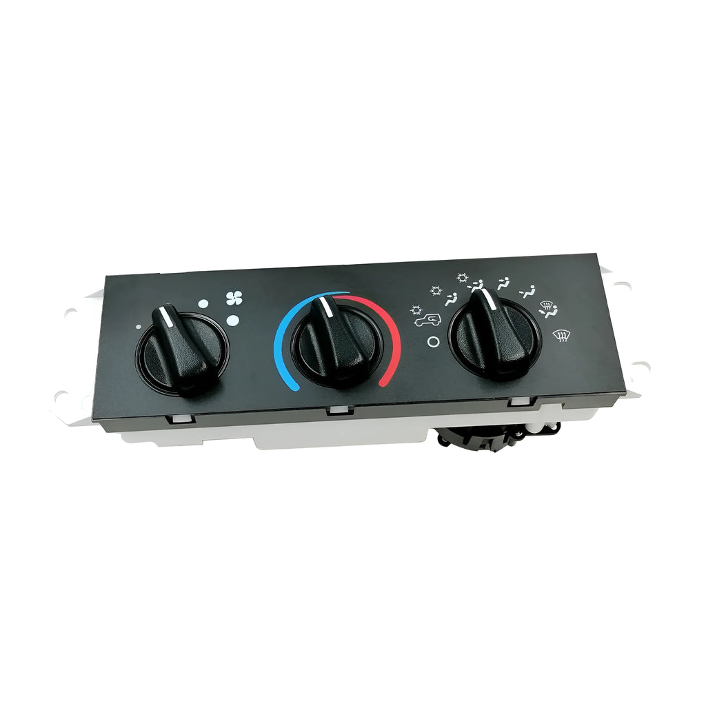 Black automotive air conditioning control panel for Jeep Wrangler with OE number 55056558AA