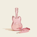 Guitar-shaped creative arts crossbody shoulder bag in PU leather with five colour options