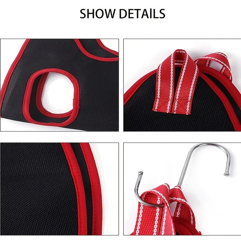 Pet grooming restraint hammock bag for nail trimming in four size options