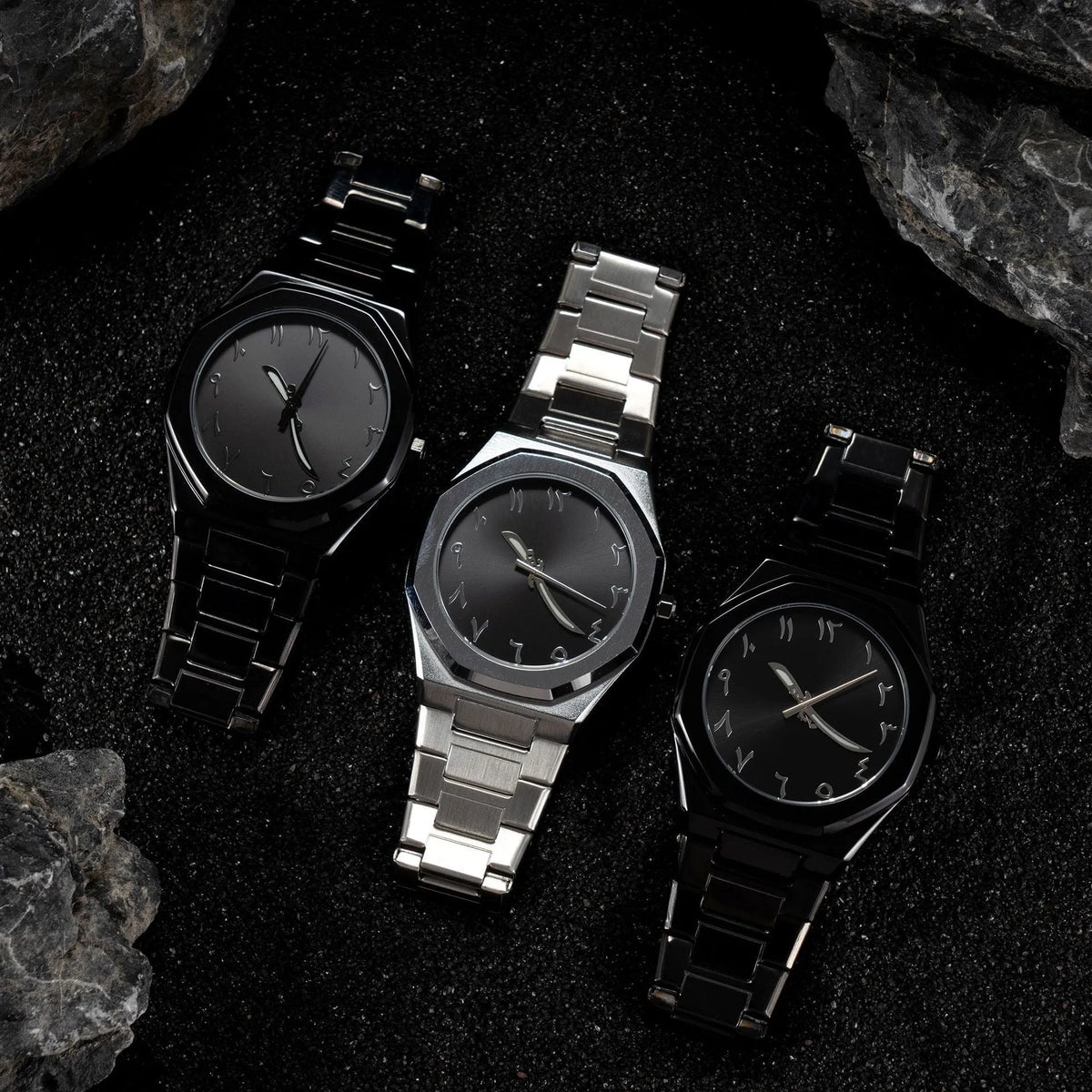 Business casual men's stainless steel quartz watch showing 10mm thickness and professional styling