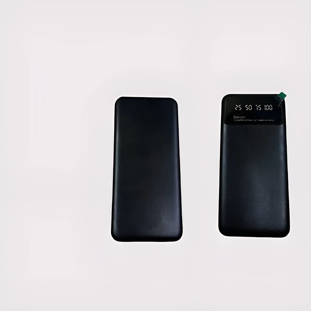 Black ultra-thin fast charging power bank with 10000mAh capacity