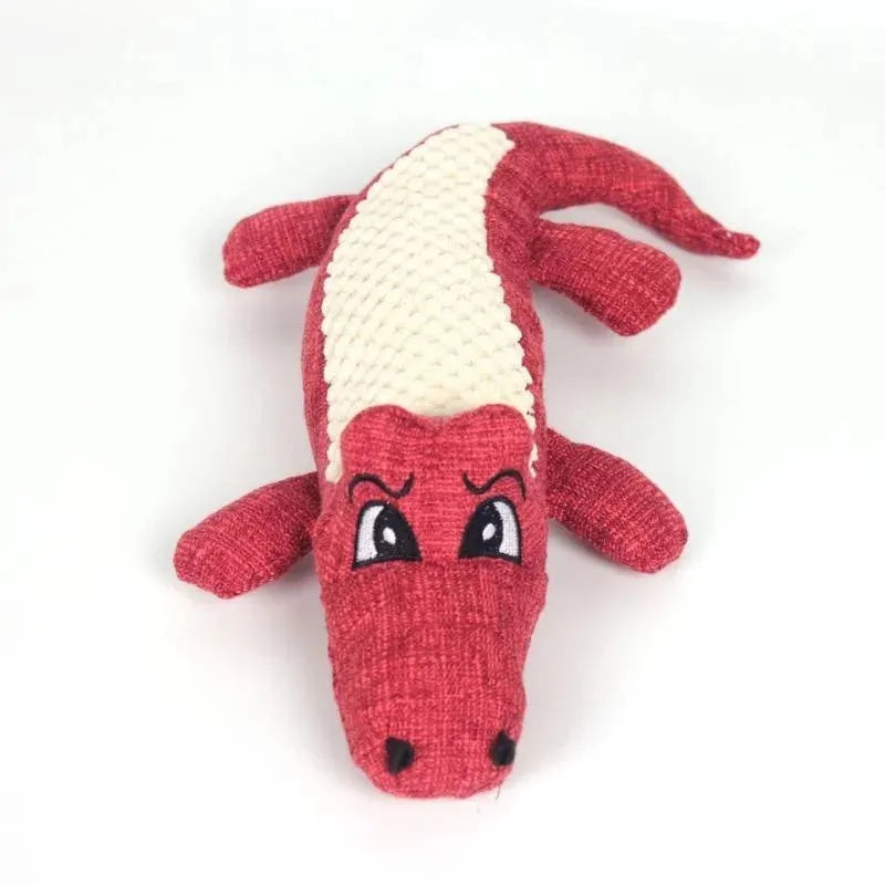 Three coloured pet plush toys with corn grid texture for cats and dogs