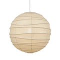 Japanese style rice paper chandelier with circular shade in three size options