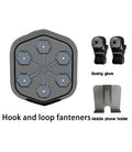 Black smart boxing machine with Bluetooth connectivity and EVA foam construction for home fitness training