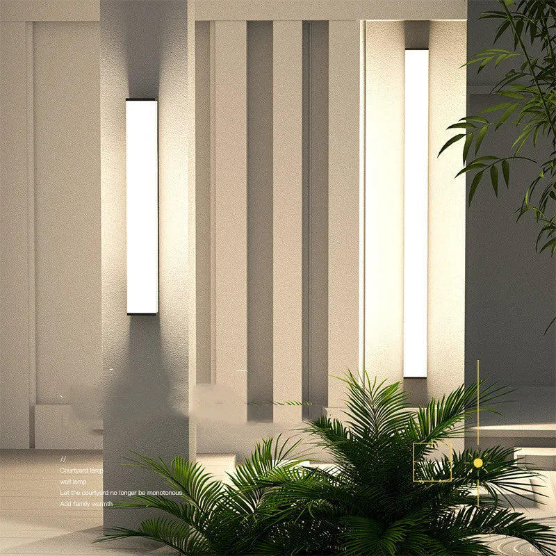 60cm stainless steel and PC outdoor wall light with IP65 waterproof rating and LED illumination