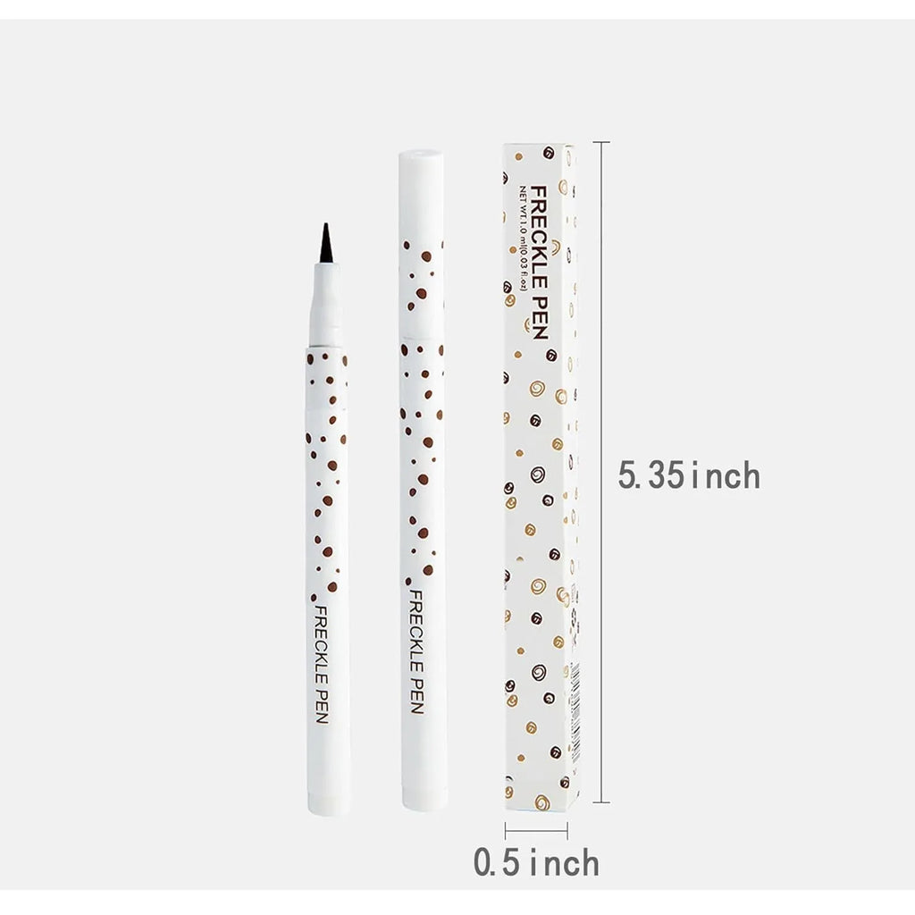 Dark brown cosmetic freckle pen for waterproof face and body application