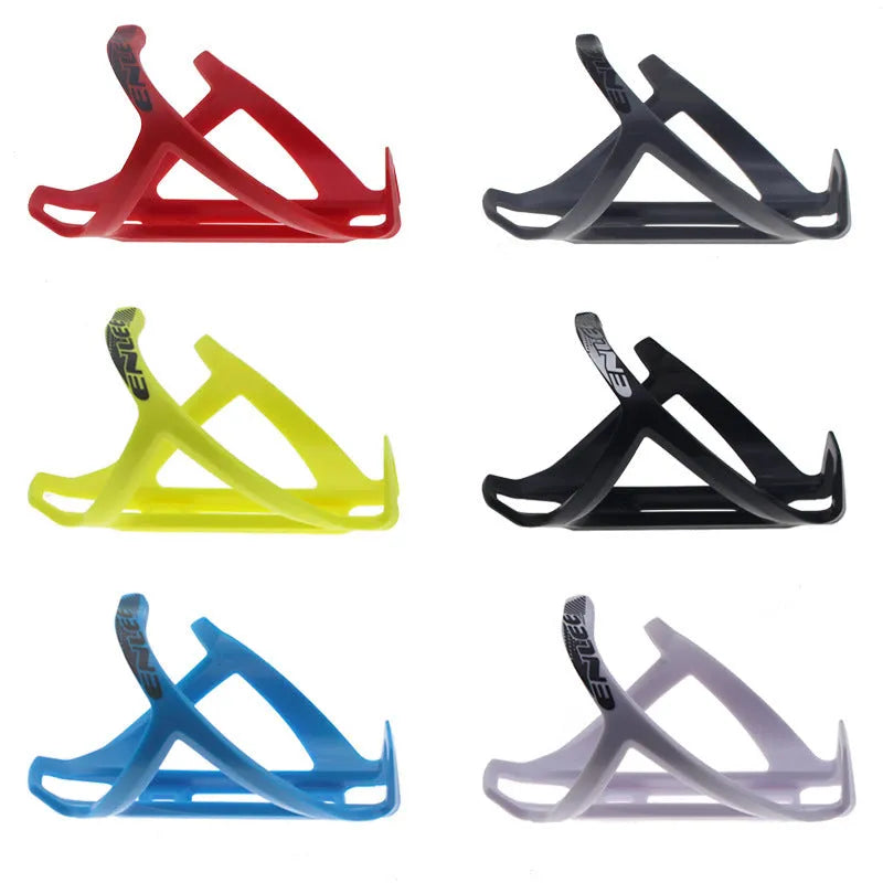 TPR plastic mountain bike water bottle cage with PVC-enhanced construction in multiple colour options