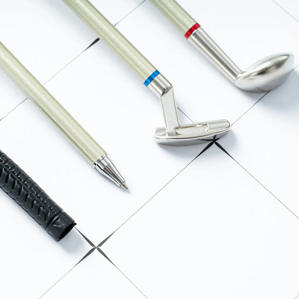 Three metal suit ballpoint pens with 0.7mm bullet head tips