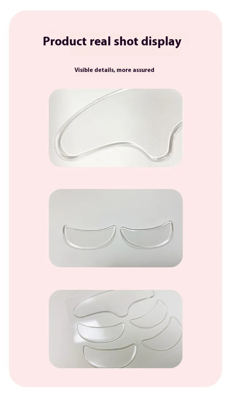 Silicone anti-wrinkle face stickers 5-piece set for wrinkle treatment