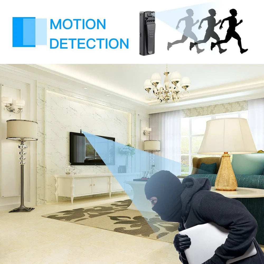 Black 1080p HD DV home camera with night vision on a flat surface.