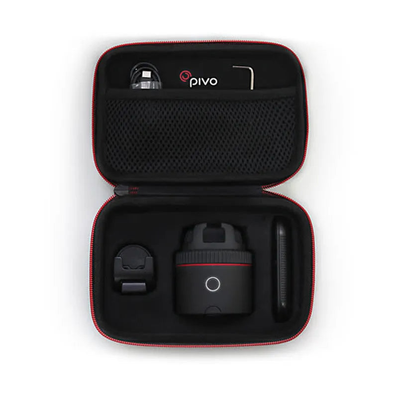 PIVO black facial tracking camera with 360-degree rotation for smartphones