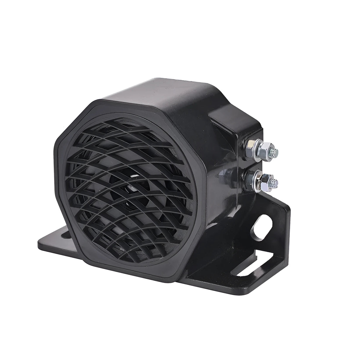 Black GQ-208A 12-80V vehicle reversing horn for trucks and machinery