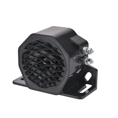 Black GQ-208A 12-80V vehicle reversing horn for trucks and machinery