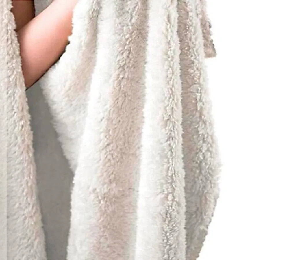 Round coral fleece burrito blanket with a food-themed print, shown folded.
