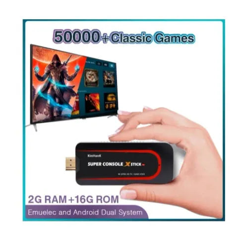 64bit retro game console with HDMI port and dual system capability for two-player gaming
